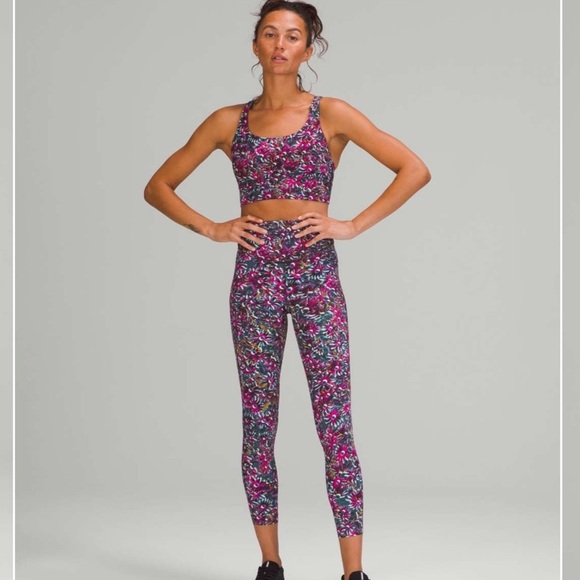 Lululemon Base Pace High-Rise Running Tight 25" in Floral Electric Multi - Picture 1 of 15
